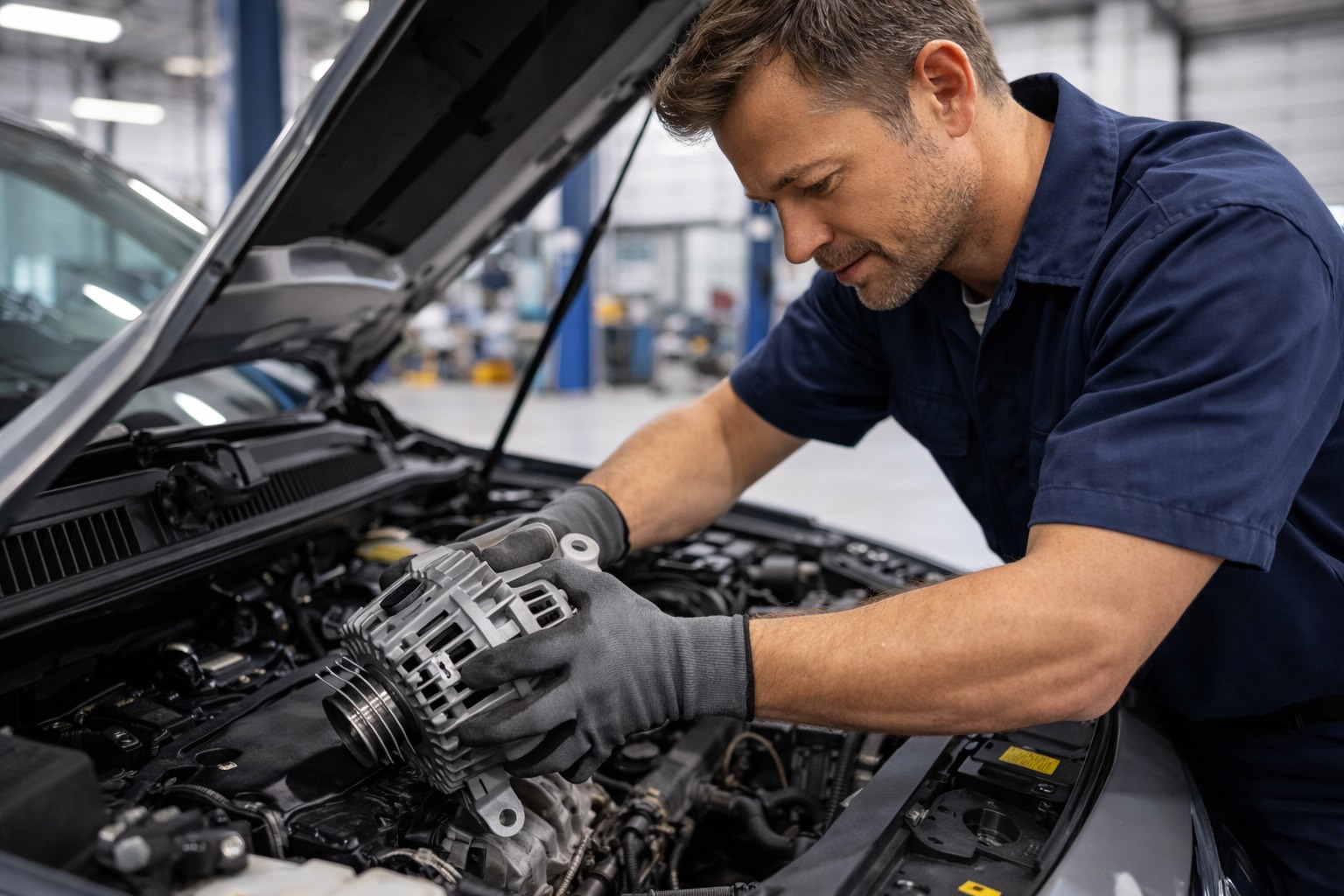 alternator replacement cost mechanic replacing alternator