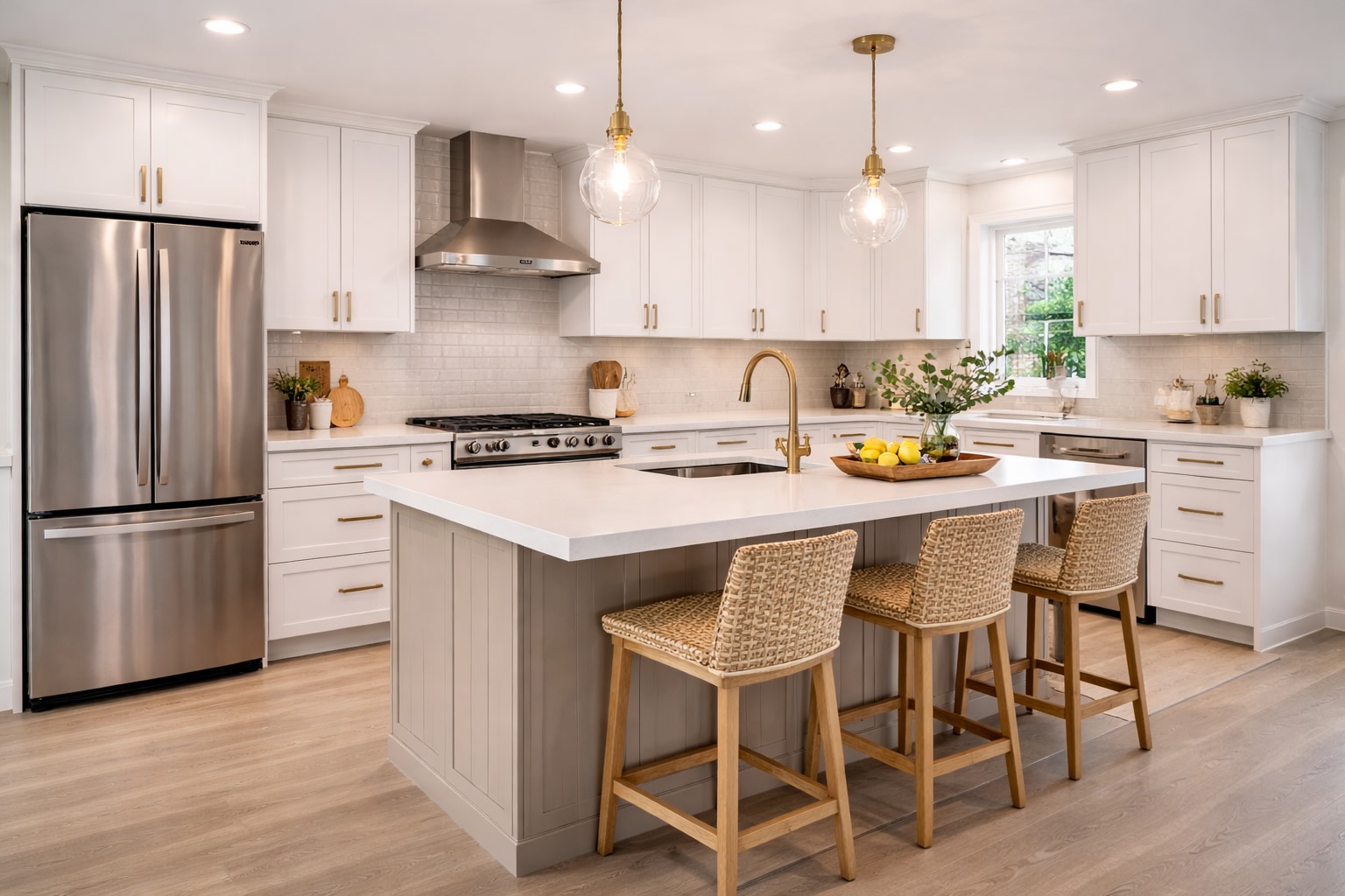 Average Kitchen Remodel Cost in the U.S. (2026 Guide) 4 modern kitchen renovation with island and new cabinets