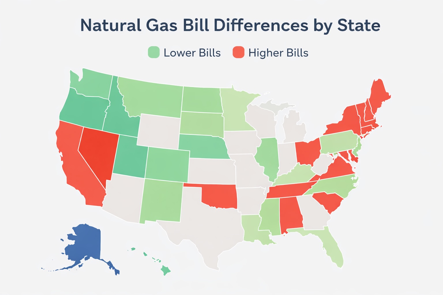 Average Natural Gas Bill by State in the U.S. (2026 Guide) 2 average natural gas bill by state united states