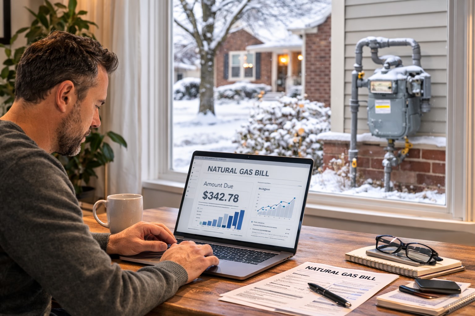 average natural gas bill pennsylvania household