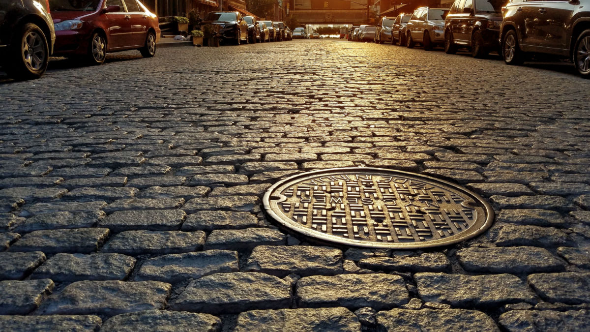 Municipal sewer system infrastructure representing sewer utility costs