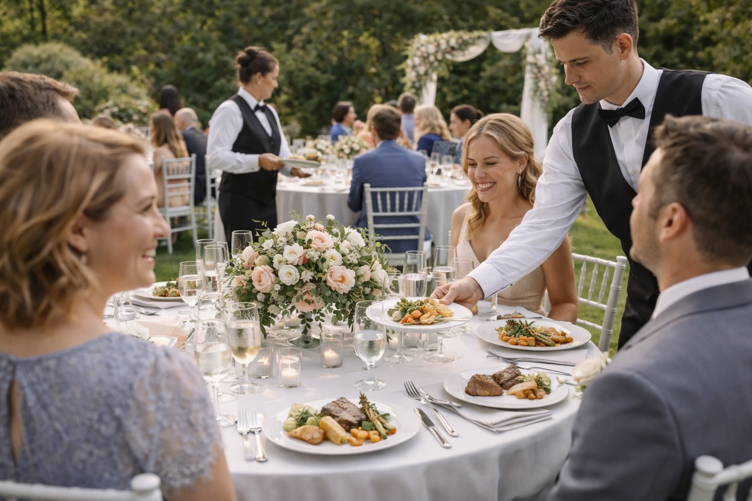 average wedding catering cost united states reception dinner